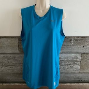 Nike Pro Fitted Women's Workout Tank Dri-Fit Blue size Large 12/14 (C1)